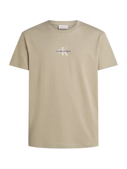 Calvin Klein Jeans T-Shirt beige/stone/dunkelgrau