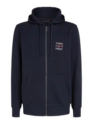 TOMMY HILFIGER Sweatjacke marineblau/rot/weiß