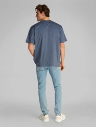 Calvin Klein Jeans T-Shirt WOVEN LABEL RELAXED TEE rauchgrau
