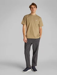 Calvin Klein Jeans T-Shirt WOVEN LABEL RELAXED TEE brokat/khaki/schwarz