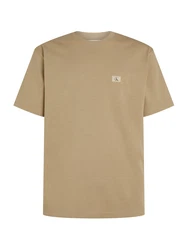 Calvin Klein Jeans T-Shirt WOVEN LABEL RELAXED TEE brokat/khaki/schwarz