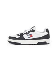 Tommy Jeans Sneaker 'ESS' ecru/marine/rot/schwarz