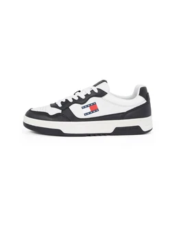 Tommy Jeans Sneaker 'ESS' ecru/marine/rot/schwarz