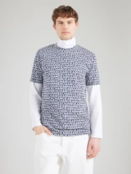 ARMANI EXCHANGE T-Shirt navy/weiß