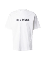 VANS T-Shirt 'Tell A Friend' schwarz/weiß