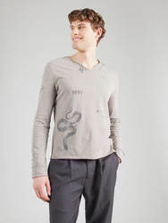 Zadig & Voltaire Shirt 'MONASTIR' taupe/graphit