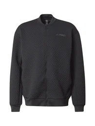 Sportsweatjacke 'XPL' hellgrau / schwarz