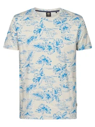 Petrol Industries T-Shirt Crestview kitt/azur