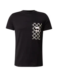 Karl Lagerfeld T-Shirt elfenbein/hellbeige/schwarz/weiß