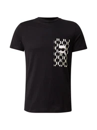 T-Shirt elfenbein / hellbeige / schwarz / wei
