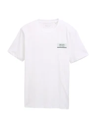 T-Shirt marine / pastellblau / wei