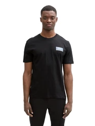 TOM TAILOR DENIM T-Shirt opal/schwarz/weiß