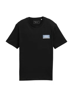 TOM TAILOR DENIM T-Shirt opal/schwarz/weiß