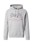 Superdry Herren Hoodie Vl Heritage Relaxed Hood blaumeliert/graumeliert/rotmeliert