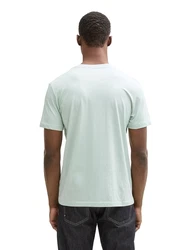 TOM TAILOR DENIM T-Shirt navy/pastellgrn/weiß