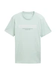 TOM TAILOR DENIM T-Shirt navy/pastellgrn/weiß TOM TAILOR DENIM T-Shirt navy/pastellgrn/weiß