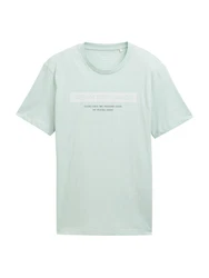TOM TAILOR DENIM T-Shirt navy/pastellgrn/weiß