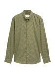 TOM TAILOR DENIM Hemd hellgrau/oliv