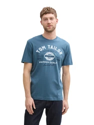 TOM TAILOR T-Shirt marine/navy/weiß