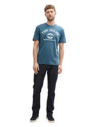 TOM TAILOR T-Shirt marine/navy/weiß