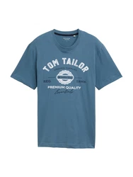 TOM TAILOR T-Shirt marine/navy/weiß