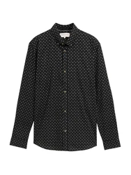 TOM TAILOR DENIM Hemd schwarz/weiß