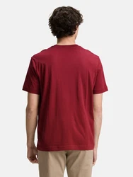 TOM TAILOR T-Shirt lachs/karminrot/weiß