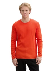 TOM TAILOR Pullover dunkelorange