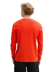 TOM TAILOR Pullover dunkelorange