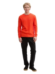 TOM TAILOR Pullover dunkelorange