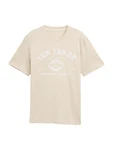 TOM TAILOR T-Shirt beige/gelb/weiß