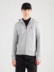 Napapijri Sweatjacke 'BALIS' grau/rot/schwarz/weiß