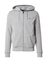 Napapijri Sweatjacke 'BALIS' grau/rot/schwarz/weiß