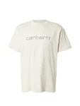 Carhartt WIP T-Shirt 'Rivet Script' ecru/grau