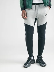 Nike Sportswear Hose 'TCH FLC' hellgrau/schwarz