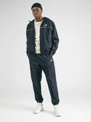 Nike Sportswear Jacke 'CLUB' schwarz/weiß