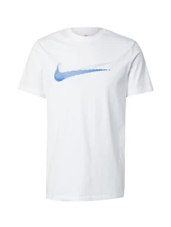 Nike Sportswear T-Shirt SWSH neonblau/hellgrau/weiß Nike Sportswear T-Shirt SWSH neonblau/hellgrau/weiß