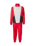 Nike Sportswear Jogginganzug CLUB hellgrau/rot/schwarz