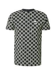 T-Shirt champagner / schwarz