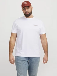 Jack & Jones Plus T-Shirt JORBOSTON taubenblau / hummer / schwarz / weiß