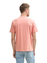 TOM TAILOR T-Shirt rosa/dunkelrot/offwhite