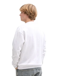 TOM TAILOR DENIM Sweatshirt weiß