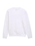 TOM TAILOR DENIM Sweatshirt weiß