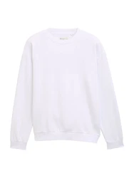 TOM TAILOR DENIM Sweatshirt weiß