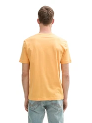 TOM TAILOR T-Shirt hellorange/schwarz/weiß