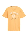 TOM TAILOR T-Shirt hellorange/schwarz/weiß TOM TAILOR T-Shirt hellorange/schwarz/weiß