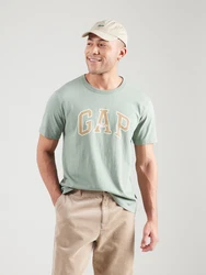 GAP T-Shirt honig/hellgrn/weiß