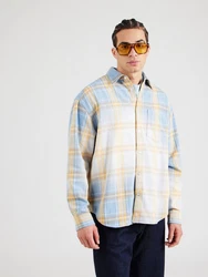 GAP Hemd hellblau/hellgelb/weiß