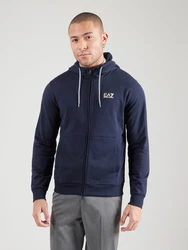 EA7 Emporio Armani Sweatjacke blau/weiß