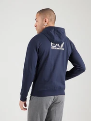 EA7 Emporio Armani Sweatjacke blau/weiß